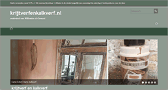 Desktop Screenshot of krijtverfenkalkverf.nl