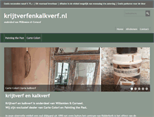 Tablet Screenshot of krijtverfenkalkverf.nl